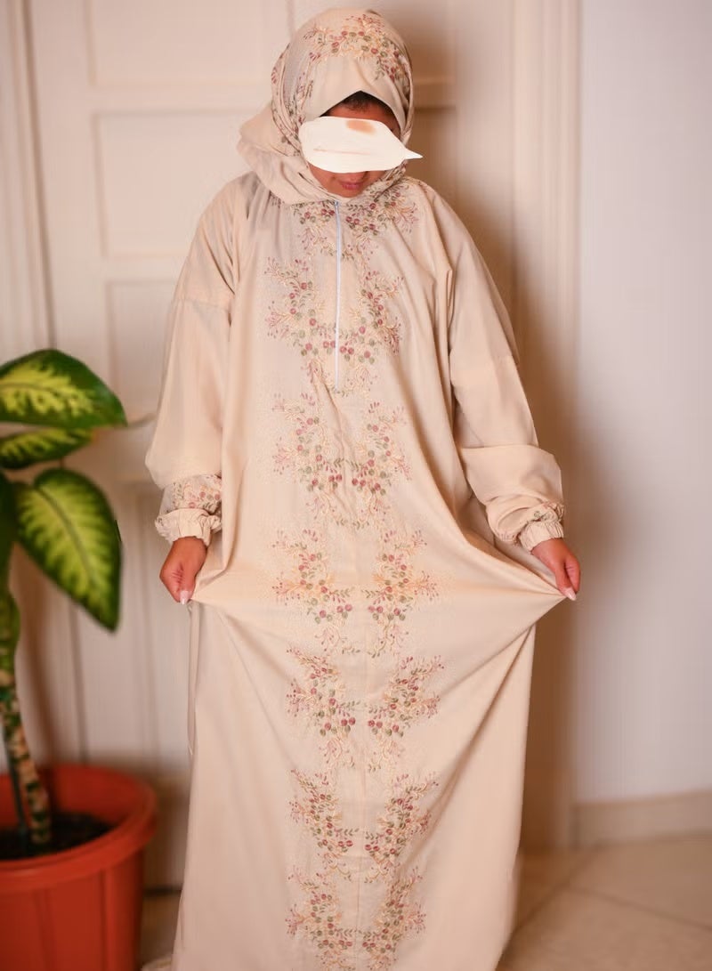 Gerenic Women's prayer shawl, sugar color, wide and comfortable, excellent cool material - Image 1
